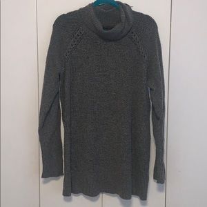 Grey cowl neck sweater